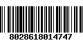 Código de Barras 8028618014747