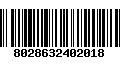 Código de Barras 8028632402018