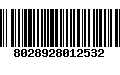 Código de Barras 8028928012532