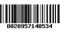 Código de Barras 8028957140534
