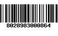 Código de Barras 8028983000864