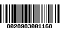 Código de Barras 8028983001168