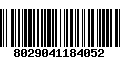 Código de Barras 8029041184052