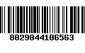 Código de Barras 8029044106563