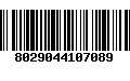 Código de Barras 8029044107089