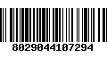 Código de Barras 8029044107294
