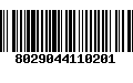 Código de Barras 8029044110201