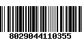 Código de Barras 8029044110355