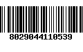 Código de Barras 8029044110539