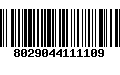 Código de Barras 8029044111109