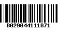 Código de Barras 8029044111871