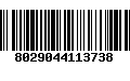 Código de Barras 8029044113738