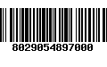 Código de Barras 8029054897000