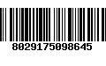 Código de Barras 8029175098645