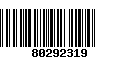 Código de Barras 80292319