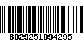 Código de Barras 8029251094295