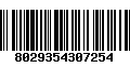 Código de Barras 8029354307254