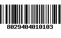 Código de Barras 8029404010103