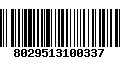 Código de Barras 8029513100337