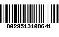 Código de Barras 8029513100641