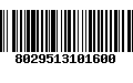Código de Barras 8029513101600