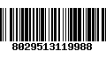 Código de Barras 8029513119988