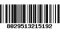 Código de Barras 8029513215192