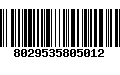 Código de Barras 8029535805012