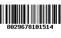 Código de Barras 8029678101514