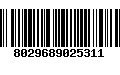 Código de Barras 8029689025311