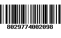 Código de Barras 8029774002098