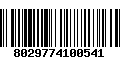 Código de Barras 8029774100541