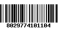 Código de Barras 8029774101104
