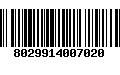 Código de Barras 8029914007020