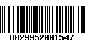 Código de Barras 8029952001547