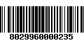 Código de Barras 8029960000235