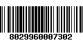 Código de Barras 8029960007302