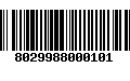 Código de Barras 8029988000101