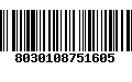 Código de Barras 8030108751605