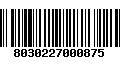 Código de Barras 8030227000875