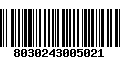 Código de Barras 8030243005021