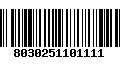 Código de Barras 8030251101111