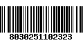 Código de Barras 8030251102323