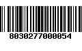 Código de Barras 8030277000054