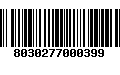 Código de Barras 8030277000399