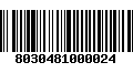 Código de Barras 8030481000024