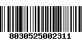 Código de Barras 8030525002311