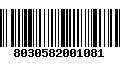 Código de Barras 8030582001081