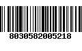 Código de Barras 8030582005218