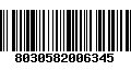 Código de Barras 8030582006345